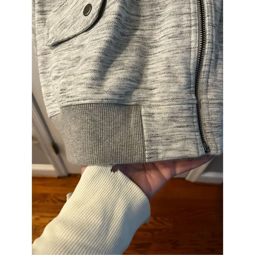 Duluth Gray Space Dye Light Wright Zip Up Sweat Jacket sz XXL NWOT